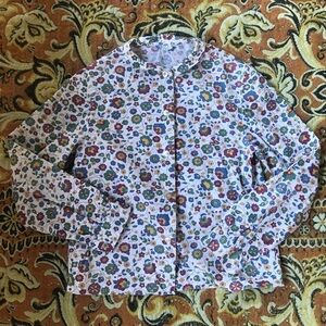 Vintage Girls Floral Print Blouse Sears Roebuck & Co. USA